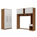 Ver imagem 2 de Guarda-Roupa Modulado Lugano 8 Portas 3 Gavetas 3 Peças Yescasa