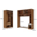Ver imagem 6 de Guarda-Roupa Modulado Lugano 8 Portas 3 Gavetas 3 Peças Yescasa