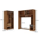 Ver imagem 5 de Guarda Roupa Modulado Lugano 8 Portas 3 Gavetas 3 Peças Yescasa