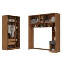Ver imagem 2 de Guarda Roupa Modulado Lugano 8 Portas 3 Gavetas 3 Peças Yescasa