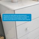 Ver imagem 5 de Quarto de Bebê com Guarda Roupas 4 Portas Cômoda e Berço com Rodizio Mimo 100% Mdf Espresso Móveis