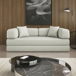 Sofá Cama Colchão Casal Compactair Confortável Sala Balaqui - 6