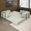 Ver imagem 5 de Sofá Cama Colchão Casal Compactair Confortável Sala Balaqui