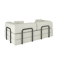 Sofá Cama Colchão Casal Compactair Confortável Sala Balaqui - 3