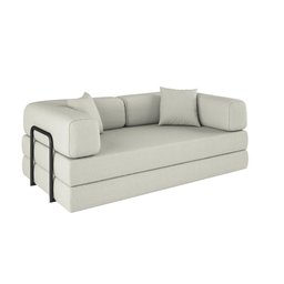 Sofá Cama Colchão Casal Compactair Confortável Sala Balaqui - 9