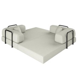 Sofá Cama Colchão Casal Compactair Confortável Sala Balaqui - 2