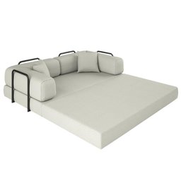 Sofá Cama Colchão Casal Compactair Confortável Sala Balaqui - 10