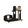 Cama Arranhador Pet Cat Preto - Olivar Móveis - 2