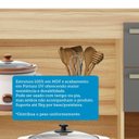 Ver imagem 4 de Cozinha Compacta 100% Mdf 2 Peças 6 Portas 2 Gavetas sem Tampo com Vidro Itália Espresso Móveis