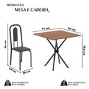 Ver imagem 3 de Conjunto Sala de Jantar 4 Cadeiras Lívia Preto