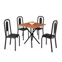 Ver imagem 2 de Conjunto Sala de Jantar 4 Cadeiras Lívia Preto