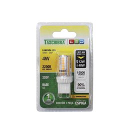 Lâmpada Led G9 Espiga 4W Dimerizável Taschibra Bivolt 2200K - 2