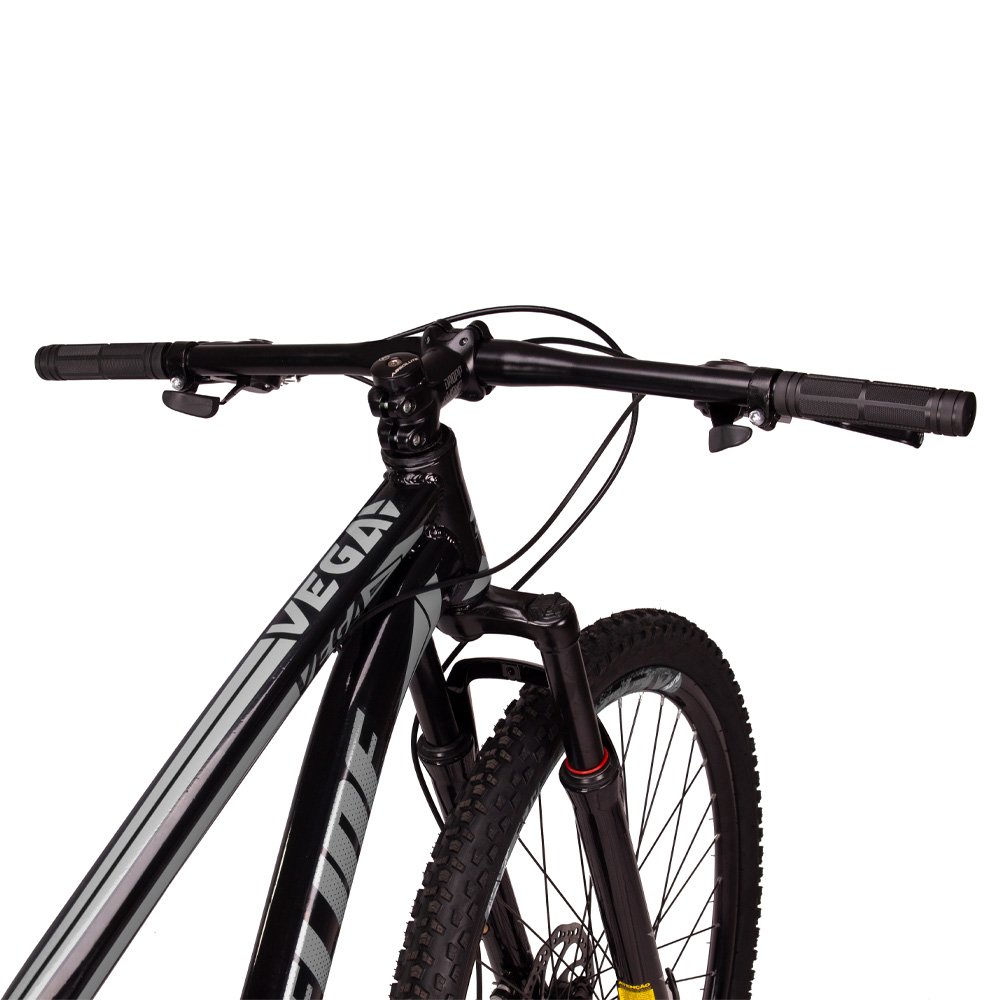 Bicicleta Aro 29 Spaceline Vega 21v Câmbios Importados Freio a Disco Preto e Prata Tam: 17 - 4