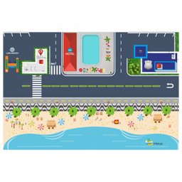 Pista Para Carrinhos Tapete Lúdico Play Mats Escala 1:64 - 1