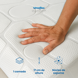 Colchão a Vacuo Umaflex Fit Firm D33 Casal 138 X 188 X 17 Cm - 4
