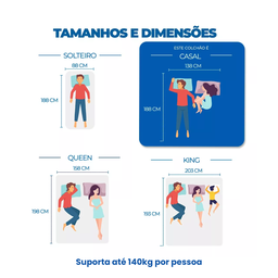 Colchão a Vacuo Umaflex Fit Firm D33 Casal 138 X 188 X 17 Cm - 7