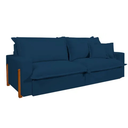 Ver imagem 2 de Sofá Retrátil e Reclinável Dubai, Tecido Linho, Molas Ensacadas, 1,90m.