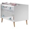 Berço Americano e Guarda Roupa Infantil Ludmila Branco Bétula com Colchão Gazin – Carolina - 2