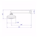 Ver imagem 5 de Chuveiro Deca Acqua Plus 1990.GF.CT.MT de Parede Dark Antracite