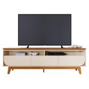 Ver imagem 1 de Rack Bancada de Tv 75 Pol 200cm Celina Z10 Off/cinamomo - Mpozenato