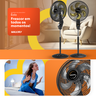 Ventilador de Chão Coluna Mallory Potente Grande Forte 126w - 7