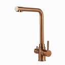 Ver imagem 1 de Torneira para cozinha Gourmet Misturador Monocomando Escovado Pojuca Pingoo.casa - Dourado Rose