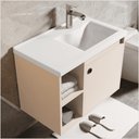 Ver imagem 3 de Conj Gabinete C/ Espelheira e Cuba para Banheiro Éden Perola
