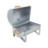 Churrasqueira a Bafo Master Galvanizada com Tampa Alças de Madeira - Gudim - 1