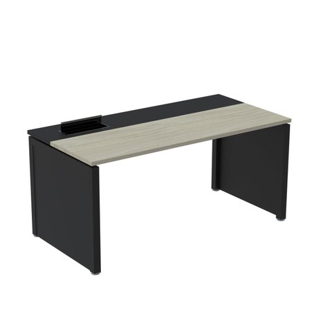Plataforma Simples 110x792 PSCPP110/792/1 Pessoa 110cm Industrial Nogueira Casablanca e Preto Bege