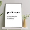 Ver imagem 2 de Quadro Definição Professora 33x24cm:Madeira preta