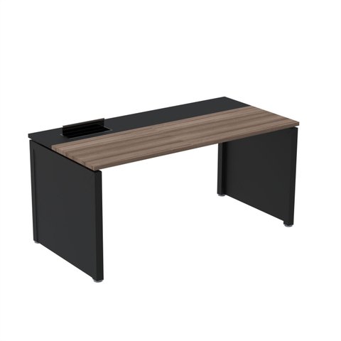 Plataforma Simples 110x792 PSCPP110/792/1 Pessoa 110cm Industrial Walnut e Preto Marrom