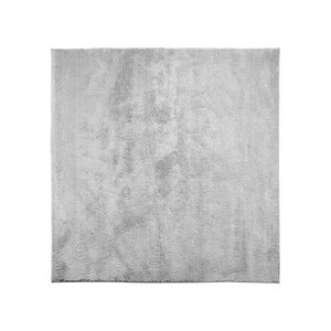 Tapete Quadrado 2,00m X 2,00m Sala, Quarto, Antiderrapante.:Prata