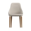 Ver imagem 4 de Conjunto de Jantar Mesa c/Vidro Donatella 6 Cadeiras Evelyn - Linho Off White - Linked 02