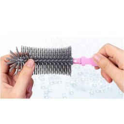 Kit Escova de Limpeza 4 em 1 Mamadeira Garrafa Copo Bebe Criança Limpeza Higiene Bolsa Passeio Viage - 3