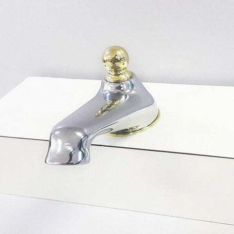 Bica Baixa Cromado com Dourado Belle Epoque Deca C52 - 4910010 4910.010