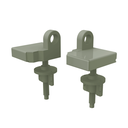 Ver imagem 1 de Parafuso para Assento Sanitário Bellart Almofadado Luxo Cor Verde Malva Durín