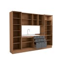 Ver mais imagens de Cozinha Modulada Pixel Kappesberg 100% Mdp Canela/cinza Sagrado 280cm