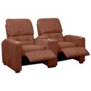 Ver imagem 7 de Poltrona do Papai Dupla Reclinável Real Sala de Tv Cinema Bouclê - Sofa Store:bouclê Terracota