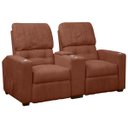 Ver imagem 6 de Poltrona do Papai Dupla Reclinável Real Sala de Tv Cinema Bouclê - Sofa Store:bouclê Terracota