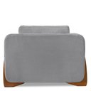 Ver imagem 6 de Kit 2 Poltronas Para Sala de Estar Lottus Linho Grafite Pés Castanho - Pallazio