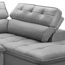 Ver imagem 6 de Sofá 3 Lugares Retrátil Reclinável Chaise Direito 243cm Solin F04 Veludo Cinza - Lyam Decor