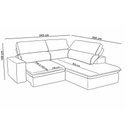 Ver imagem 4 de Sofá 3 Lugares Retrátil Reclinável Chaise Direito 243cm Solin F04 Veludo Cinza - Lyam Decor