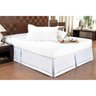 Saia Cama Box Queen Babado Ponto Palito Branco (160x200) - Ortobom - 2