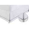 Saia Cama Box Queen Babado Ponto Palito Branco (160x200) - Ortobom - 1