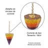 Orgonite Pêndulo Ametista com Folha de Ouro - Saint Germain - 2