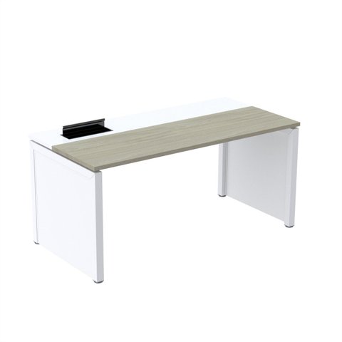 Plataforma Simples 130x792 PSCPP130/792/1 Pessoa 130cm Industrial Noce Naturalle e Branco Marrom/Marromle