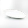 Travessa Rasa Oval 36 cm Porcelana Schmidt - Dec. Filetado Ouro Pomerode - 3