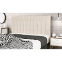 Ver imagem 2 de Cabeceira Estofada Cama Box Queen 160cm Chiara Suede Bege