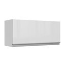 Ver imagem 1 de Armário de Cozinha Aéreo 100% MDF 70 cm 1 Porta Basculante Frente Branco Brilho Acordes Madesa