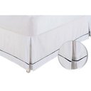 Ver imagem 1 de Saia Cama Box Casal Babado Ponto Palito Branco (140x190) - Ortobom